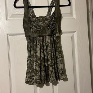 Super hot tank top with faux leather detailing